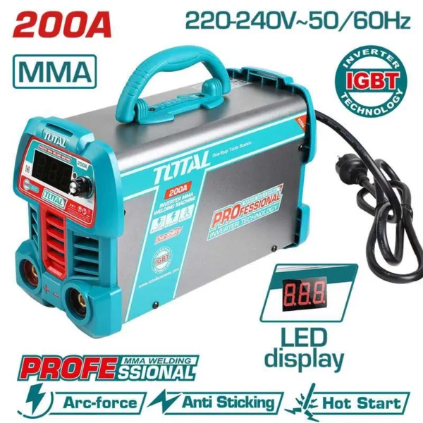 دستگاه جوش 200 آمپر توتال مدل TW220069